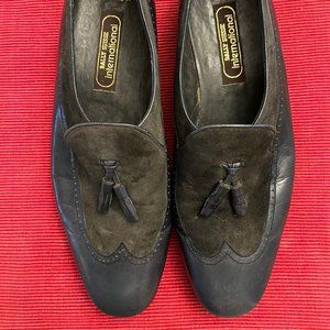 Bally Trenco Men Size 12 Loafer Dress Shoes Cherry Brown Leather